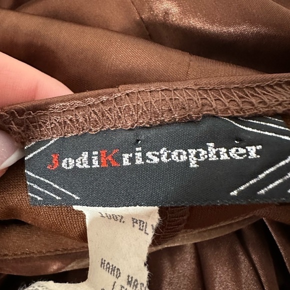 Jodikristopher Bronze Beaded Waistline Mini Dress! - Picture 4 of 5